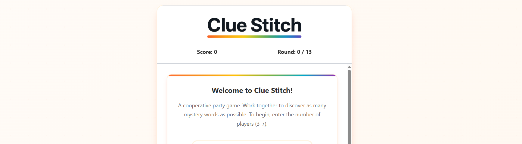 Clue Stitch
